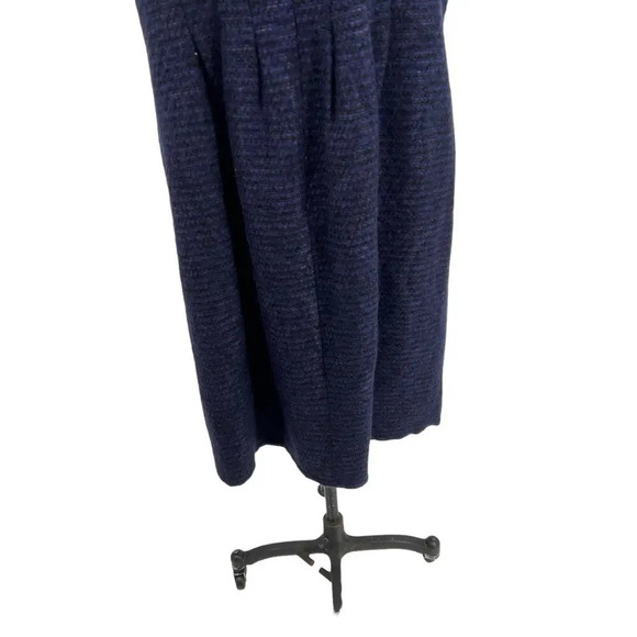 Anna Sui Swing Mod Dress Tweed Boucle Knit Short Sleeve Purple Black Size 12 - Picture 9 of 11